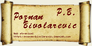 Poznan Bivolarević vizit kartica